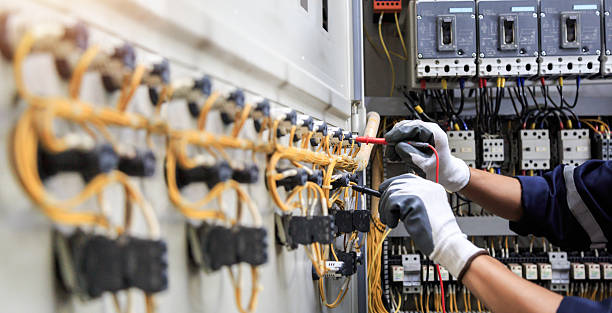Professional Electrician technician working in Brockton, MA